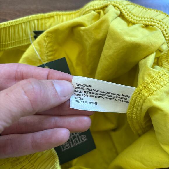 NWT Wild Fable Pull On Elastic Waist Wide Leg Cargo Pants Yellow Women's Size S - Picture 8 of 12